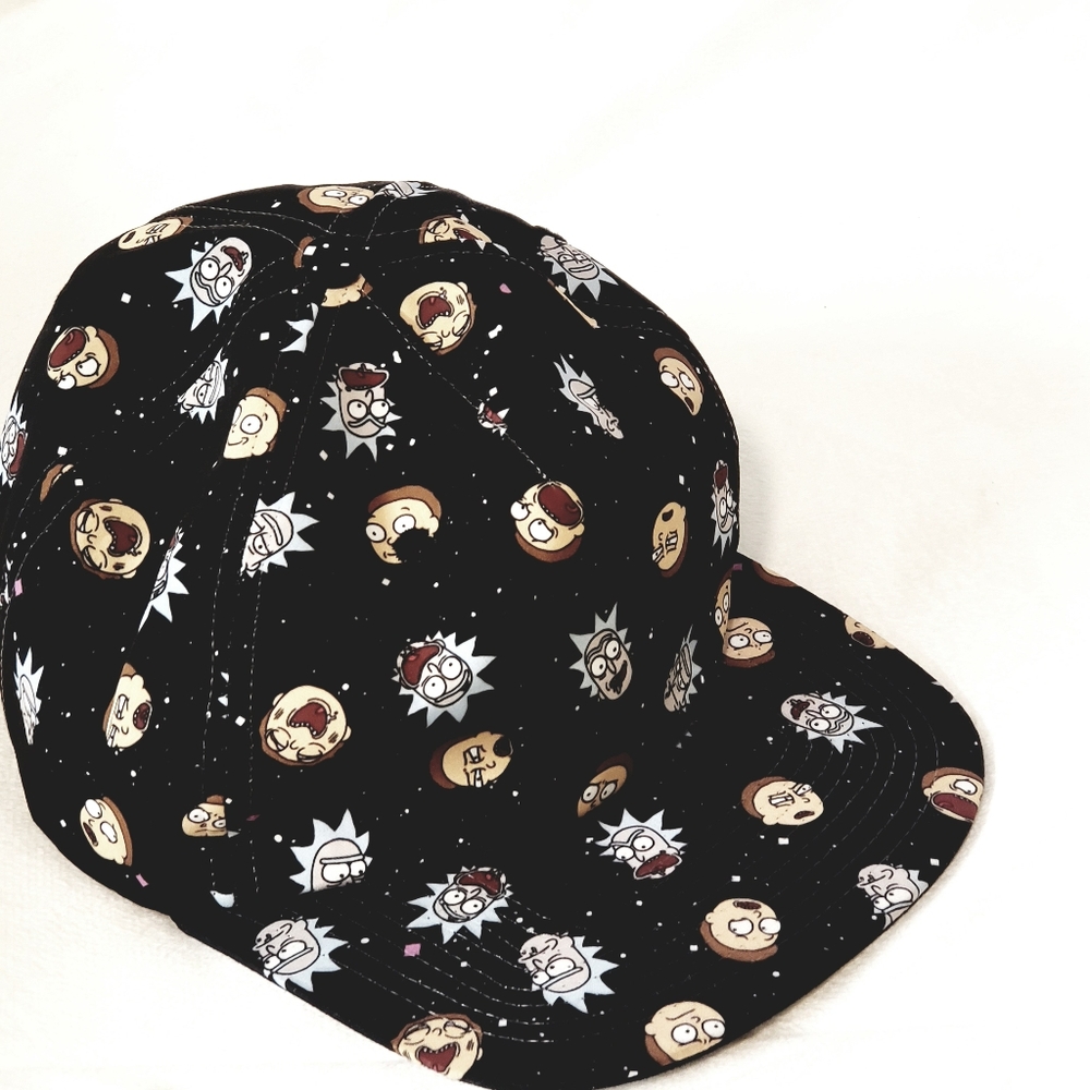 Rick And Morty Bioworld Mens Baseball Cap Black Sn